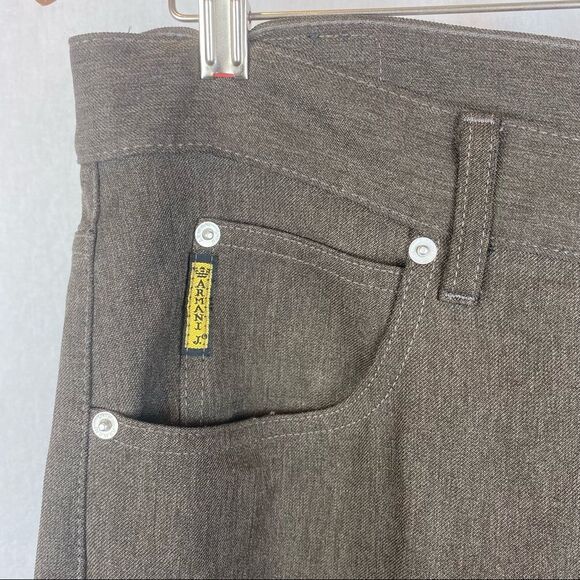 Giorgio Armani Jeans Brown High Waist Straight Leg Jeans 34 - Picture 5 of 11
